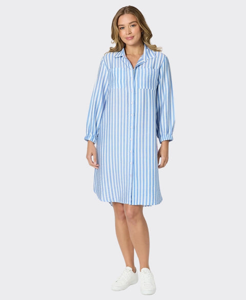 Threadz Shirtdress Pier Stripe