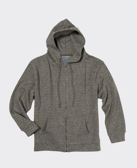 Mechmoto Top Hooded Zip Front - Grey Marle