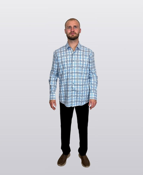 Scoop Shirt Cypher Check - Royal