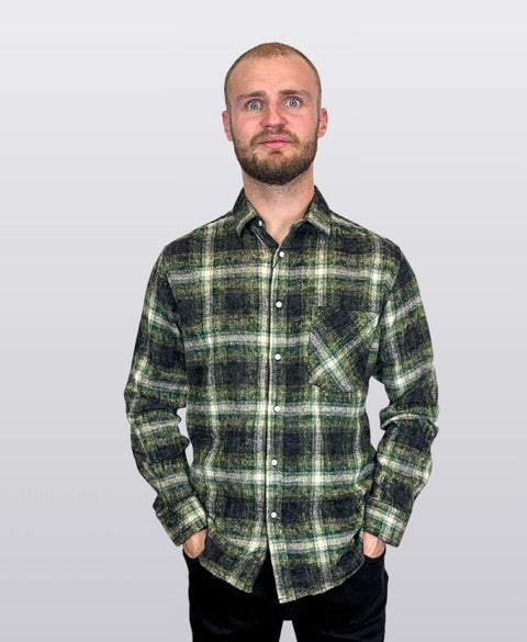 Mechmoto Shirt L/S Brushed Cotton - Forest