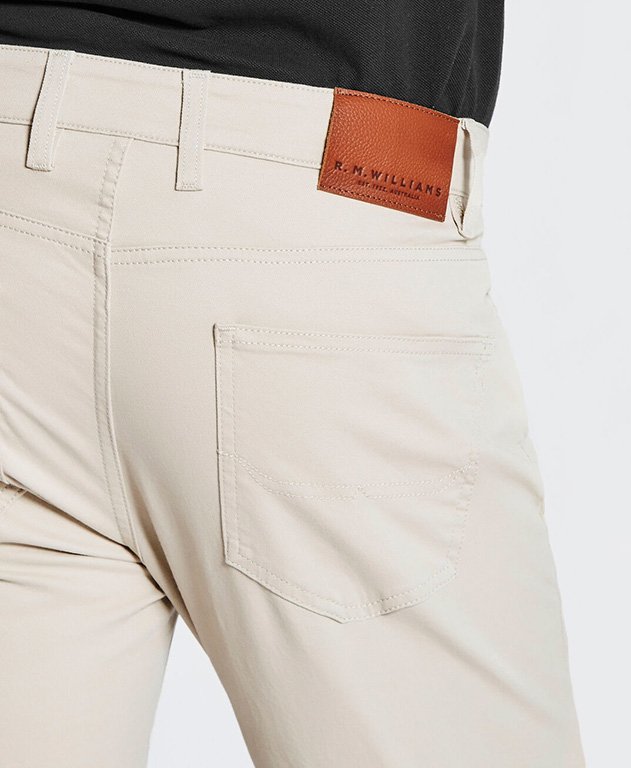 RMW Ramco Sueded Drill Jeans - Bone