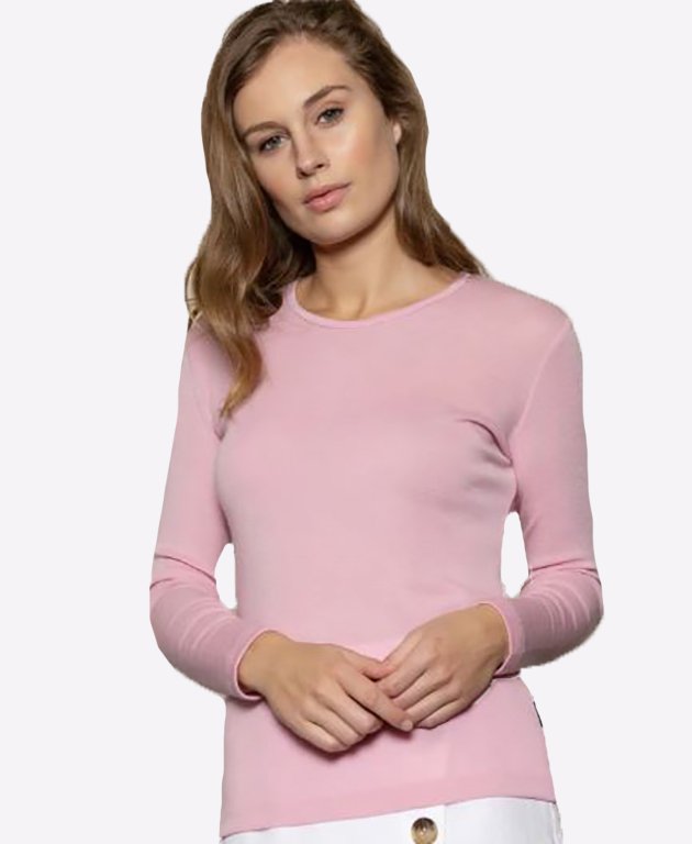 Bay Road Merino Womens Crew - Plum Smoothie