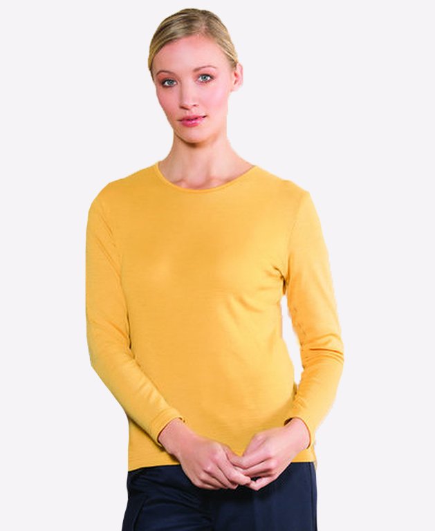 Bay Road Merino Womens Crew - Buttercup