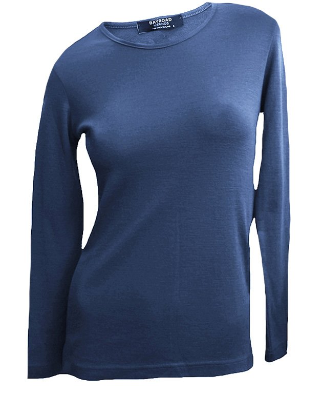 Bay Road Merino Womens Crew - Moby