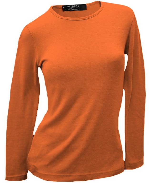 Bay Road Merino Womens Crew - Tuscany