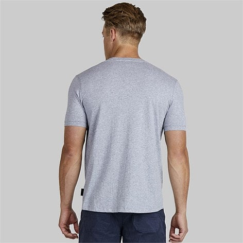 Swanndri Logo Tee - Grey Marle/Char