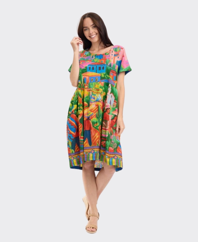 Orientique Dress Boxy Citadelle