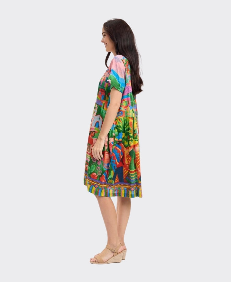 Orientique Dress Boxy Citadelle