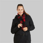 Swanndri Unisex Wool Scarfie - Red/Blk Check