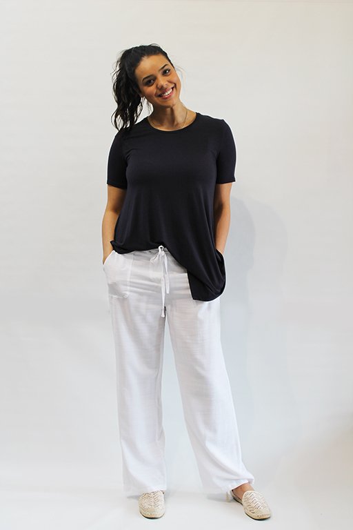 KG Bamboo Pants Beach - White