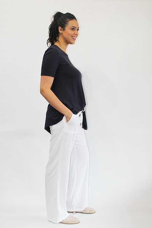 KG Bamboo Pants Beach - White