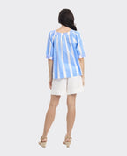 Orientique Top Boat Neck Stripe
