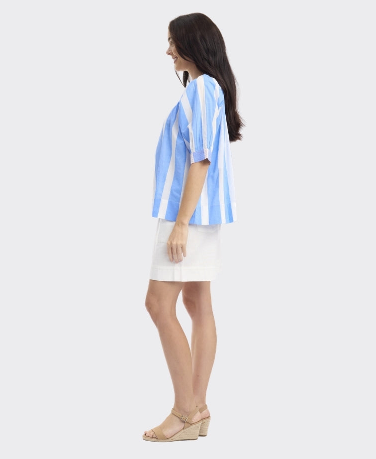 Orientique Top Boat Neck Stripe