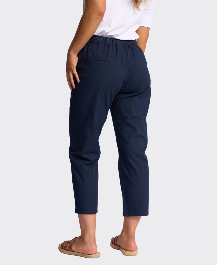 Vassalli Pant Henley 7/8 Slim Leg Elastic Waist