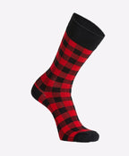 Swanndri Heritage Cotton Socks - Red/Blk Check