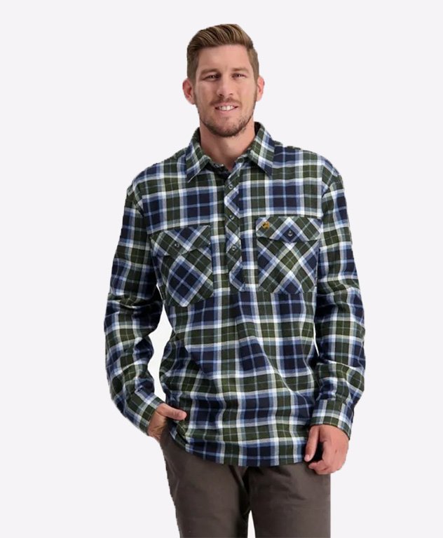 Swanndri Egmont Shirt - Khaki Check