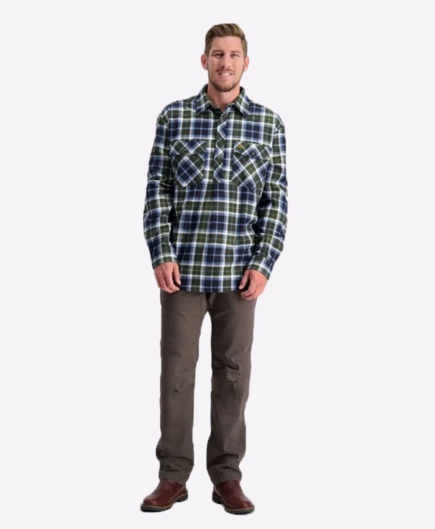 Swanndri Egmont Shirt - Khaki Check