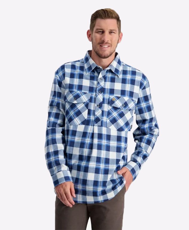 Swanndri Egmont Shirt - Blue Check