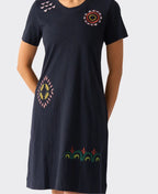 Foil Dress Bright Spot