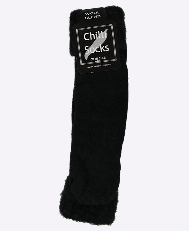 Chilli Socks Bedsocks Plain - Black