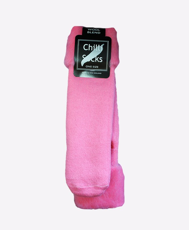 Chilli Socks Bedsocks Plain - Lipstick