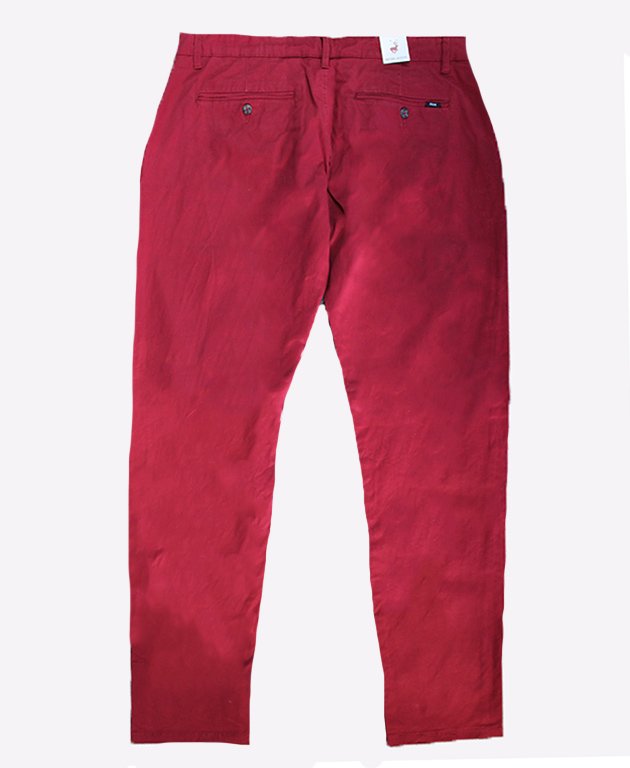 Michel Rouen Chino Pants - Wine