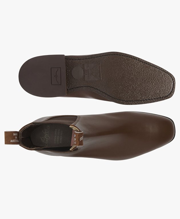 RMW Comfort Craftsman Boots - Dark Tan