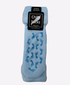 Chilli Socks Bedsocks Non Slip Tread - Powder Blu/Foot