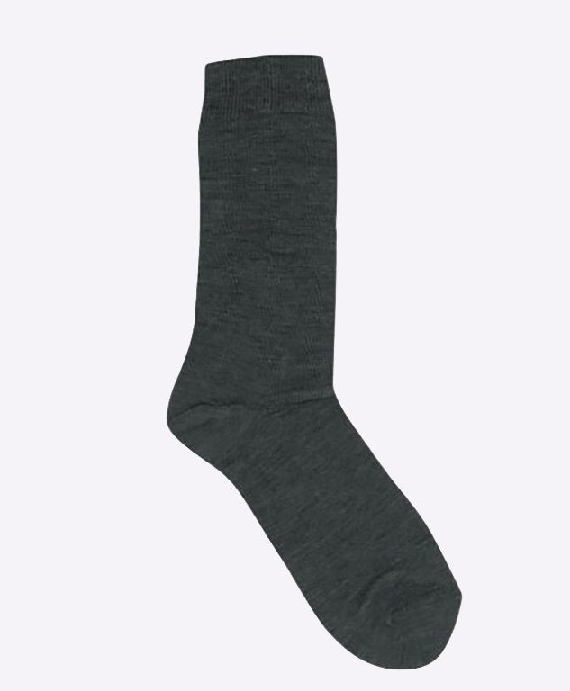 Columbine Comfort Merino Crew Plain - Grey Marle