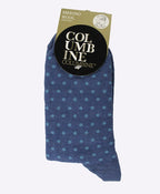 Columbine Merino Crew Spot - Denim/Ocean