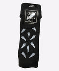 Chilli Socks Bedsocks Non Slip Tread - Black/Fern
