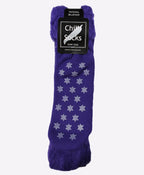 Chilli Socks Bedsocks Non Slip Tread - Purple/Star