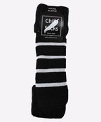 Chilli Socks Bedsocks Stripe - Black/White