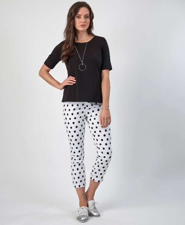 Vassalli Tee Boat Neck - Black