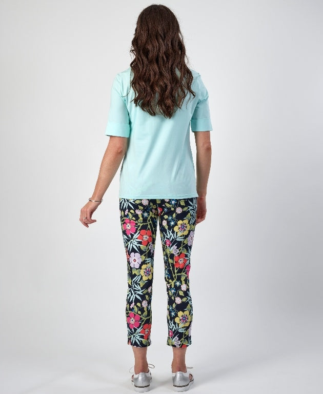 Vassalli Tee Boat Neck - Mint