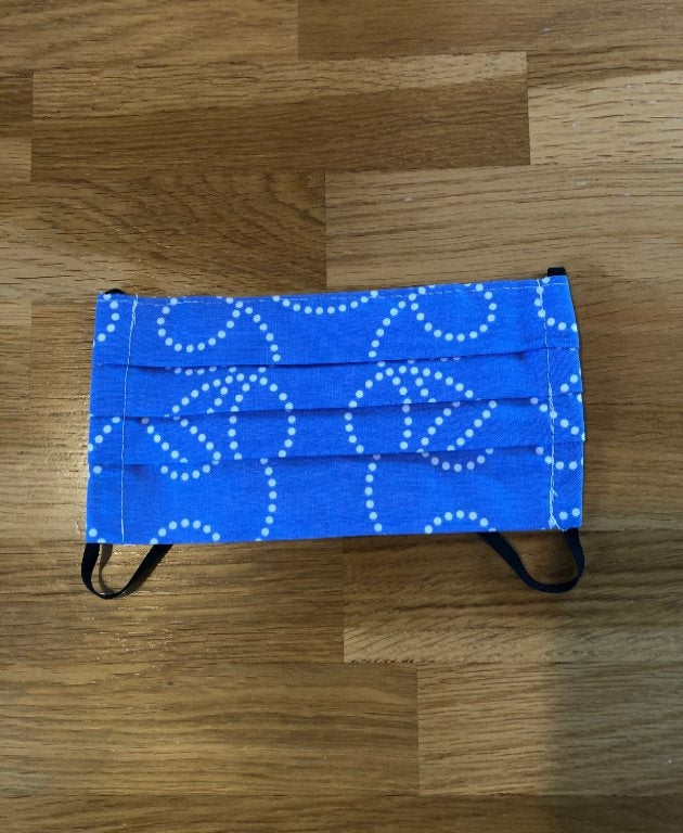 Face Mask - Blue/White