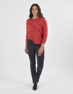Vassalli Pant Bay Cord Slim Leg - Charcoal