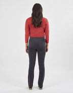 Vassalli Pant Bay Cord Slim Leg - Charcoal