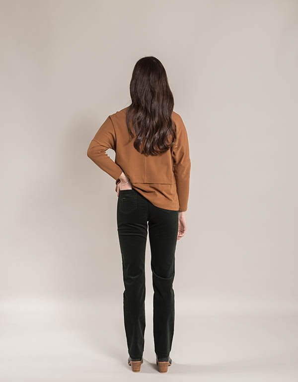 Vassalli Pant Bay Cord Slim Leg - Forest
