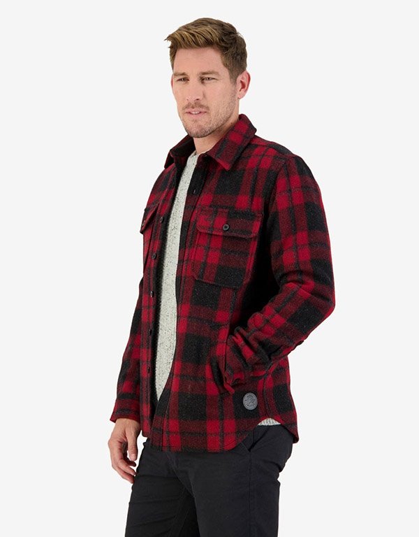 Swanndri Ranger Shirt - Oxblood Grid