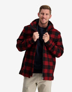 Swanndri Hudson Hoody - Oxblood Grid