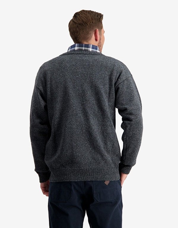 Swanndri Seafarer Crew Neck Sweater - Charcoal Marle