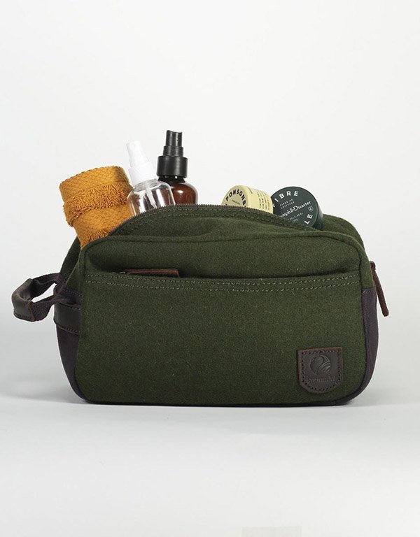 Swanndri Island Bay Wash Bag - Olive