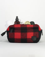 Swanndri Island Bay Wash Bag - Red/Blk Check