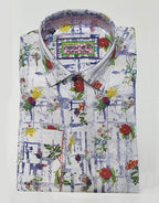 Franco Negretti Shirt L/S Flowers - Floral