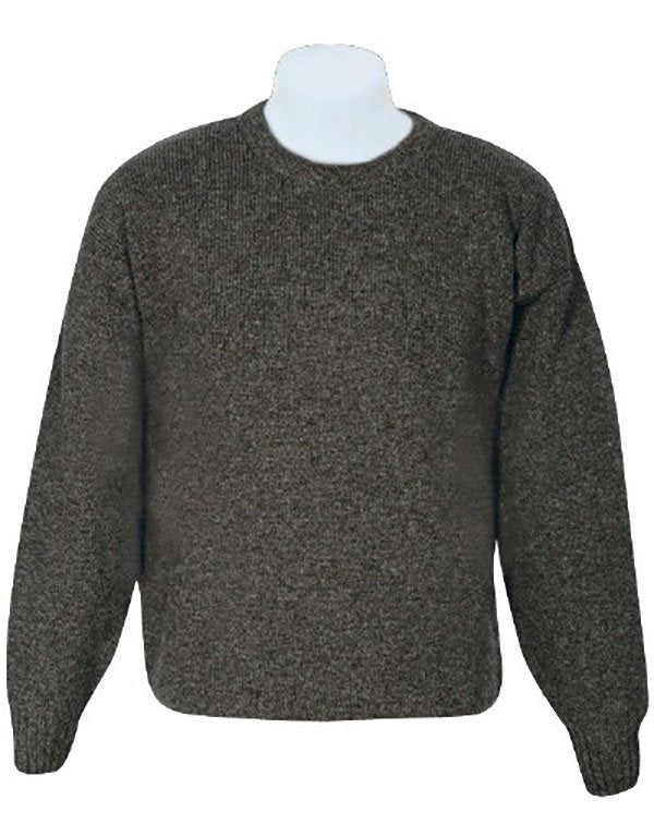 MKM Jumper Crew Neck Fisherknit - Nat Brown