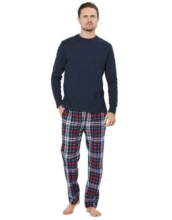 Coast PJ Set Hands on Deck - Navy Check