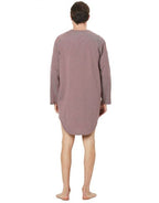 Coast Nightshirt L/S Stripe Knit - Red/Grey Stripe