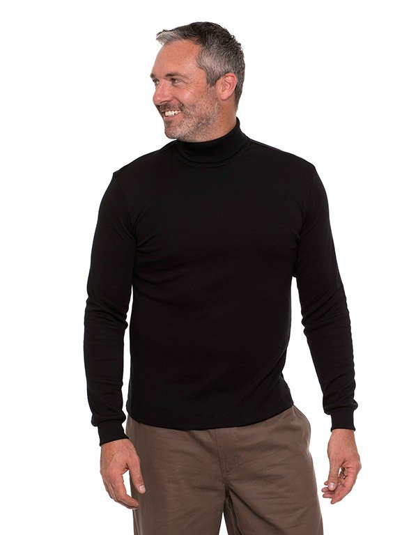 Breakaway Winterlock Roll Neck Skivvy - Black