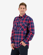 Swanndri Egmont Shirt - Red/Navy Check
